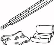 Coloriage Dessin de trousse de premiers secours