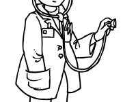 Coloriage Docteur en M&eacute;decine