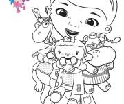 Coloriage Docteur la peluche