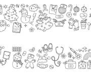 Coloriage El&eacute;ments de la m&eacute;decine