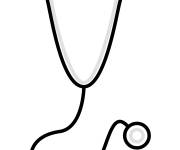 Coloriage &Eacute;moji st&eacute;thoscope en maternelle