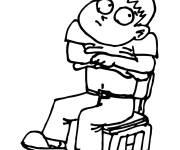 Coloriage Enlever la chemise chez le m&eacute;decin