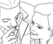 Coloriage Examen de la vision