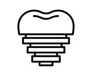 Coloriage et dessins gratuit implant dentaire à imprimer