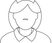 Coloriage Infirmi&egrave;re &eacute;moji facile