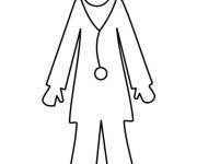Coloriage M&eacute;decin abstrait
