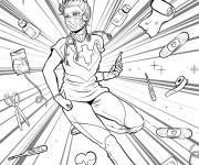 Coloriage M&eacute;decin style manga