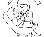 Coloriage et dessins gratuit M&eacute;decine dentiste à imprimer