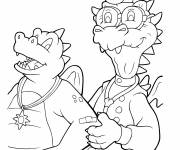 Coloriage M&eacute;decine et dragons