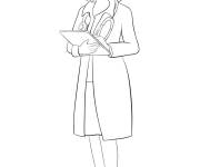 Coloriage M&eacute;decine imprimable