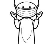 Coloriage Mini m&eacute;decin