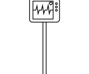 Coloriage Moniteur cardiaque