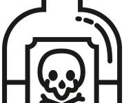Coloriage Poison sur le th&egrave;me de la m&eacute;decine