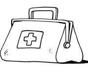 Coloriage Serviette de m&eacute;decin