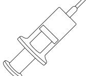 Coloriage Simple illustration de seringue