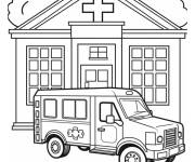 Coloriage Soins de sant&eacute; en clinique