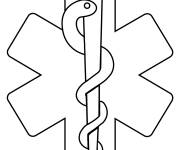 Coloriage Symbole m&eacute;dical &agrave; t&eacute;l&eacute;charger