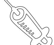 Coloriage Syringe en maternelle