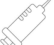 Coloriage Syringe simple