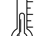 Coloriage Thermom&egrave;tre stylis&eacute; en &eacute;moji