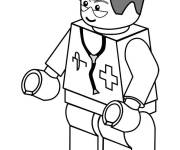 Coloriage Un m&eacute;decin lego