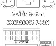 Coloriage Une visite aux urgences
