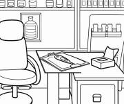 Coloriage Vue de clinique
