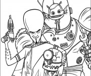 Coloriage et dessins gratuit Megamind stylisé à imprimer