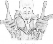 Coloriage Megamind sur ordinateur