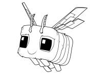 Coloriage et dessins gratuit Abeille du film Minecraft à imprimer