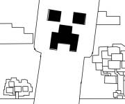 Coloriage et dessins gratuit Creeper de Minecraft le film à imprimer