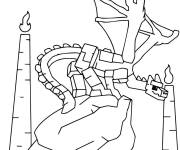 Coloriage Ender Dragon du film Minecraft