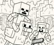 Coloriage film Minecraft pour enfants