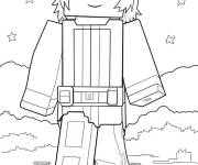 Coloriage et dessins gratuit Film Minecraft Star Wars à imprimer