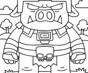 Coloriage G&eacute;n&eacute;ral Chungus de Minecraft le film
