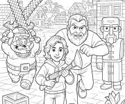 Coloriage Henry et ses amis de Minecraft le film
