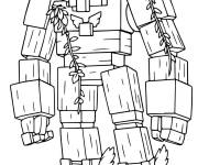 Coloriage Iron Golem du film Minecraft