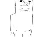 Coloriage et dessins gratuit Lama du film Minecraft à imprimer