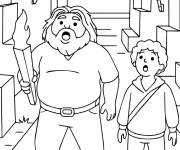 Coloriage Les aventures de Steve et Henry