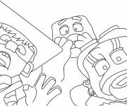 Coloriage et dessins gratuit McDonald&rsquo;s de Minecraft Le film à imprimer