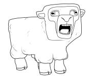 Coloriage et dessins gratuit Mouton du film Minecraft à imprimer