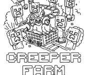 Coloriage Visite de la ferme des plantes grimpantes