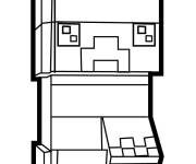 Coloriage Creeper mignon
