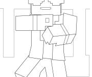 Coloriage Gangnam Style Minecraft