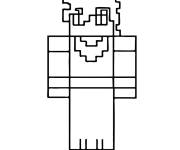 Coloriage Goku Minecraft