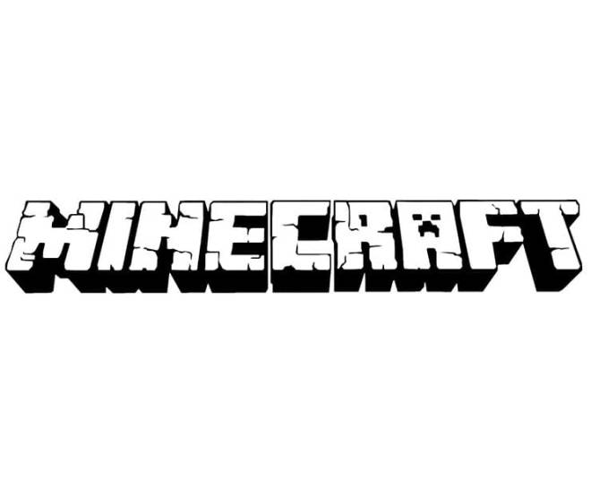 Coloriage et dessins gratuits Le Logo magique Minecraft à imprimer