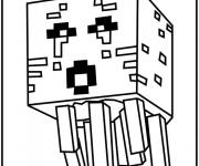Coloriage M&eacute;duse Minecraft