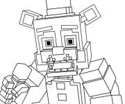 Coloriage Minecraft Freddy