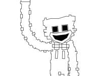 Coloriage Minecraft Huggy Wuggy