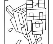 Coloriage et dessins gratuit Pet mignon de Minecraft à imprimer